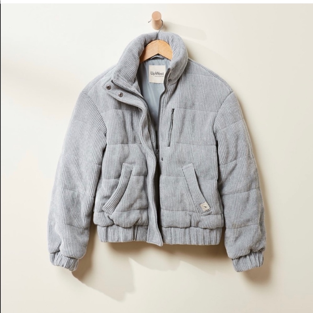 UpWest Cord Puffer in Dove Blue